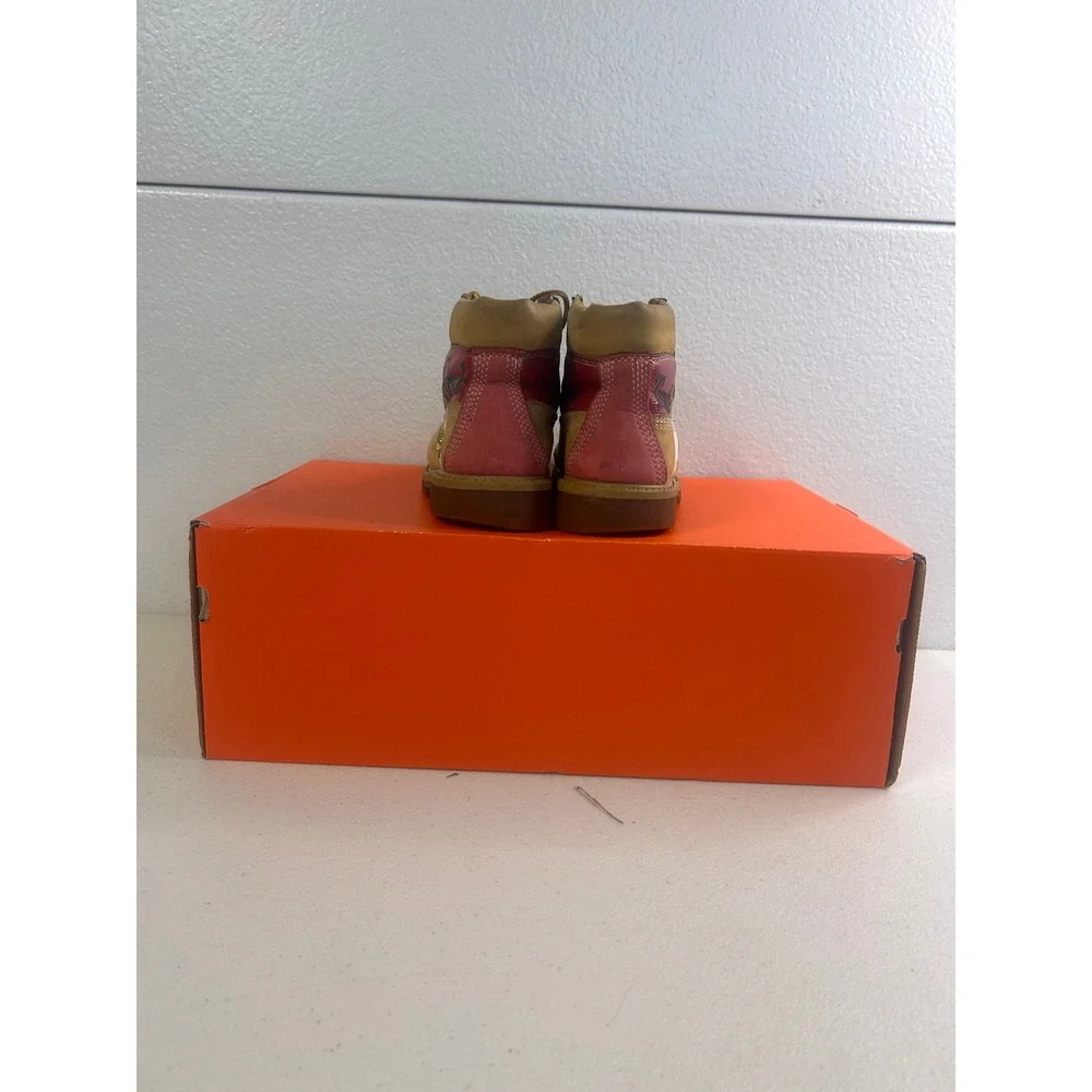 Timberland 6 Inch Premium Multi Color Block Wheat Size 13 Kids #2838